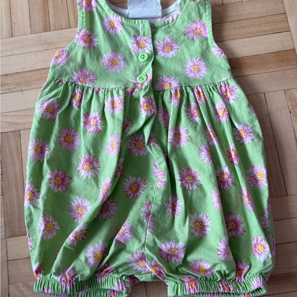 Floral Green Kids Bodysuit